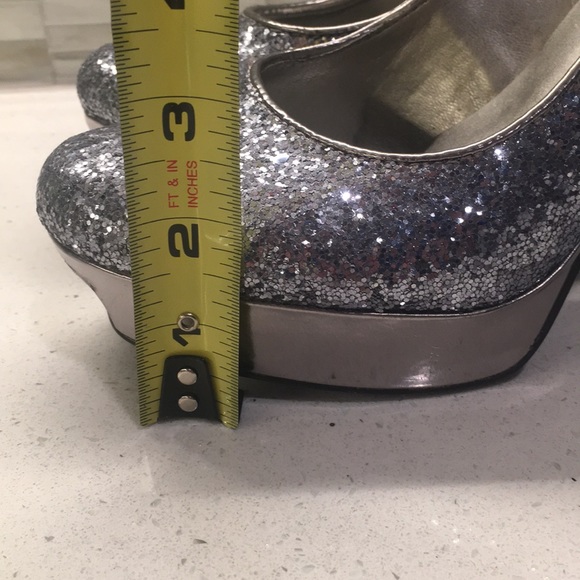 Guess Silver Glitter Heels - Picture 8 of 8